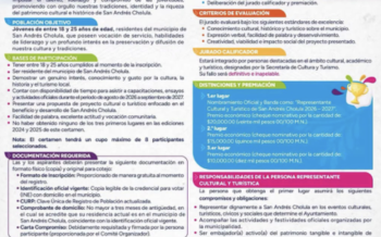 Invita Gobierno de San Andrés Cholula a participar en el certamen Representante Cultural y Turístico 2026